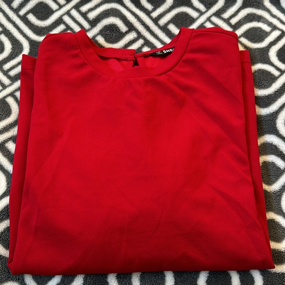 SHEIN Women’s Red Blouse XL - Picture 7 of 8